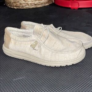 HeyDude Wally chambray #110061613 Size 9